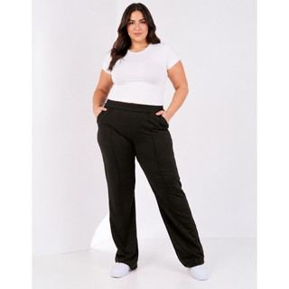 Calça Moletom Feminina Wide Leg com Conforto e Liberdade de Movimento