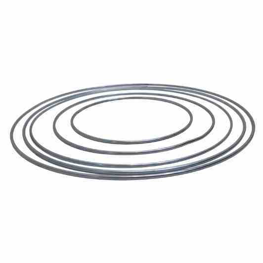 Aro Argola Para Pandeiro Metal Maciço Cromado 3 mm Durável e Leve
