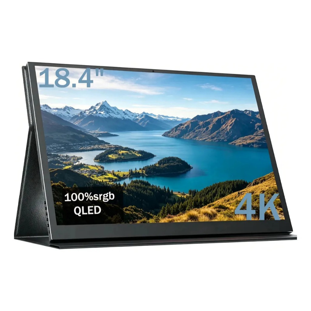 Monitor Gamer Portátil Eviciv 18.4 4k Qled 100%srgb Pc Gamer Tela Hdmi Usb-c Áud