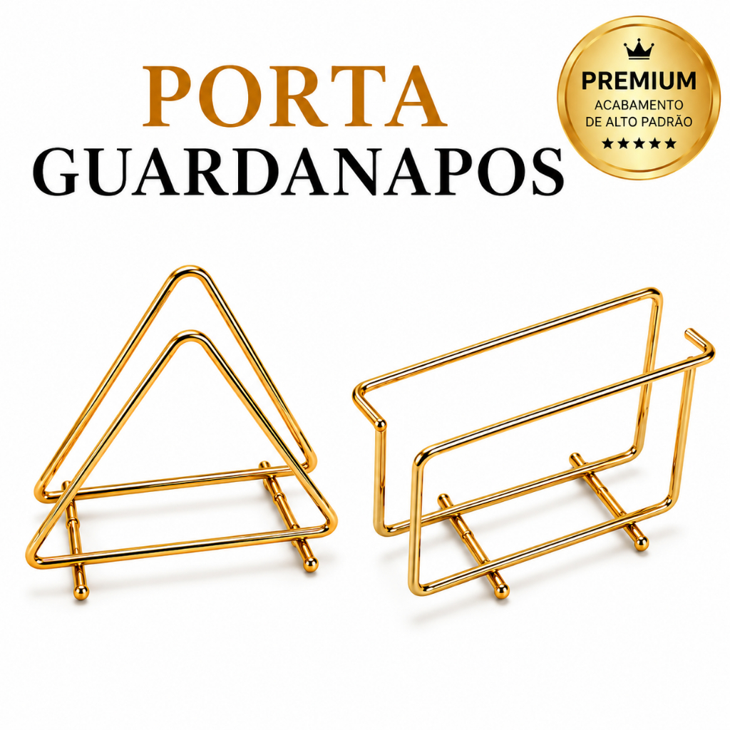 Porta Guardanapos de Ferro Premium | Mesa Posta Decorativa | Organizador de Guardanapos | Cozinha Restaurante Buffet