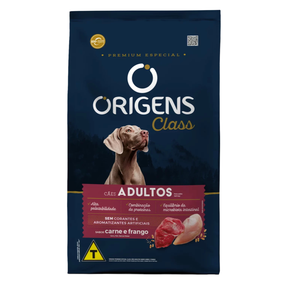 Ração Origens Cães Class Adultos Cães/Frango - 15Kg
