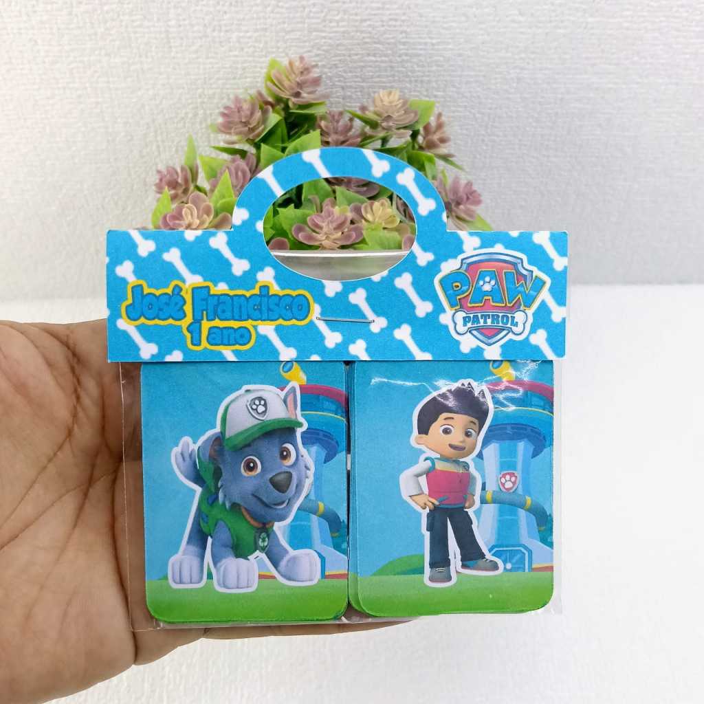 Jogo da Memória Patrulha Canina Personalizado - Lembrancinha de aniversario ou festa infantil