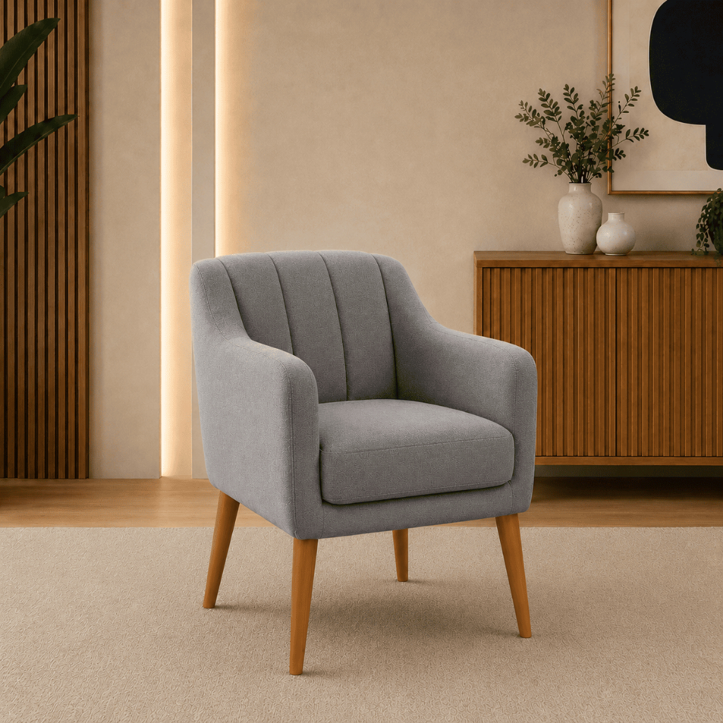 Poltrona Mila Design Moderno Decorativa Confortável Para Sala