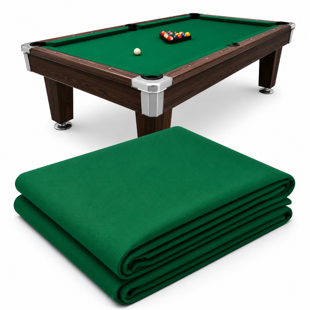 Pano Tecido para Mesa de Bilhar/Sinuca 2,00x2,25m - Cor Verde