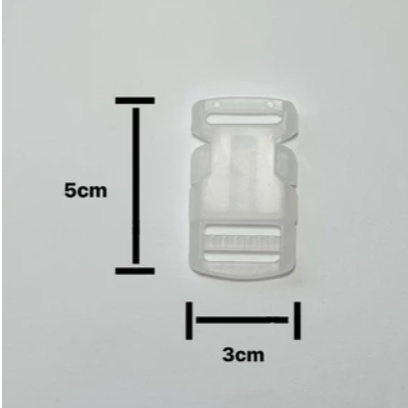 KIT C/5 FECHOS ENGATE RÁPIDO PLÁSTICO REFORÇADO 20 MM, 25 MM, 40 MM, 50 MM PRETO E BRANCO (100 % PLÁSTICO) — imagem 2 de 2