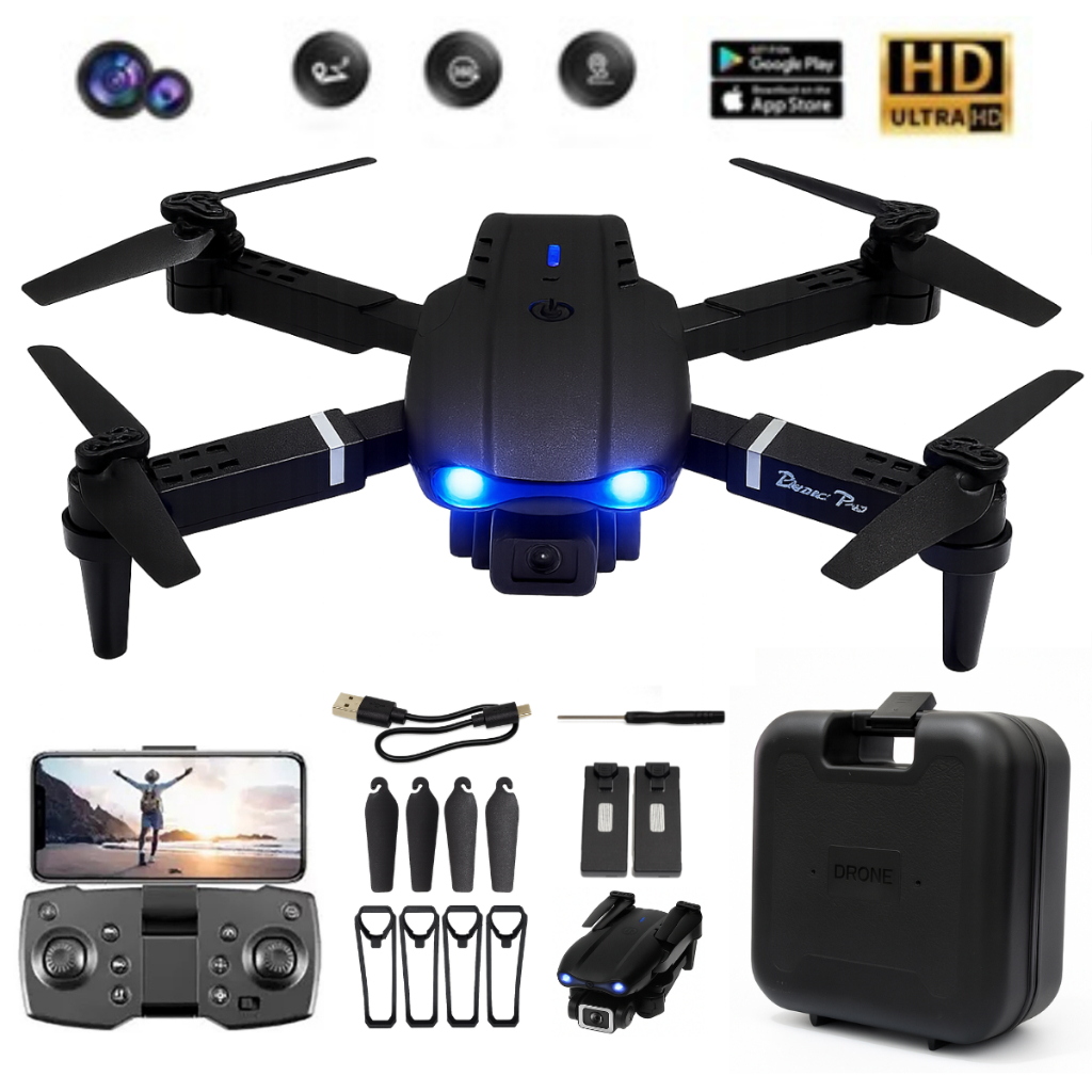 Drone Mini Pro Câmera Hd 2.4Ghz Gps Profissional 2 Baterias