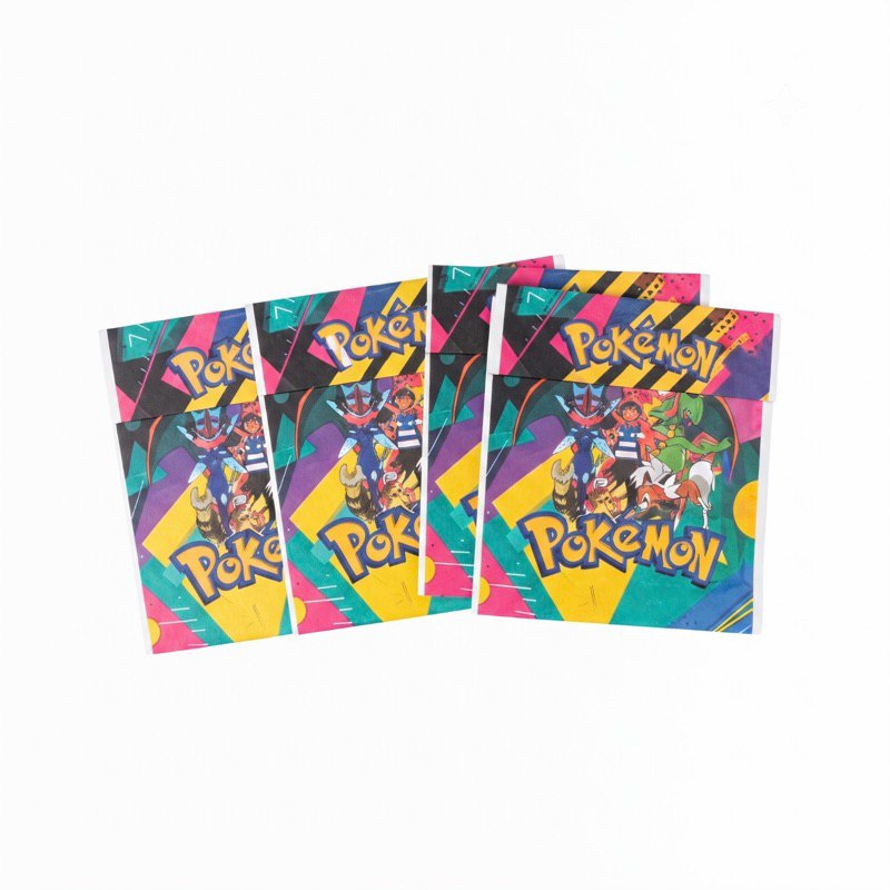 Kit 200 Cards Pokemon 50 Envelopes Fechados Cartas Colecionaveis Bater Bafo Trocar Figurinha Pikachu