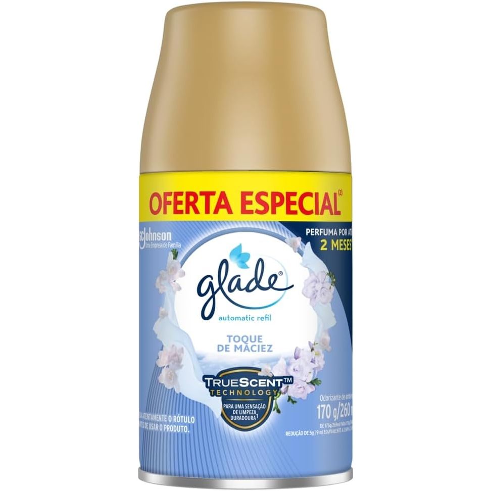 Odorizador de Ambiente Automatic Glade Toque de Maciez Refil 260 ml
