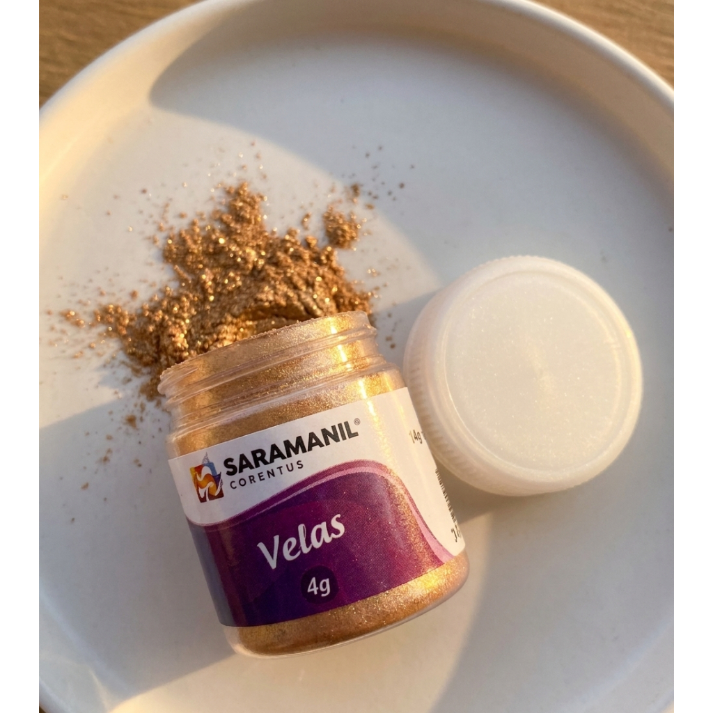 Pó Cintilante Para Velas Artesanais Mica Colorida Dourado Pérola Ouro Velho