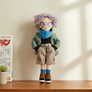 Boneco Trunks Dragon Ball Gt Pelucia 40cm Altura Licenciado