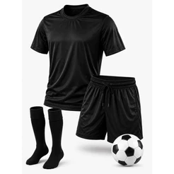 Conjunto Infantil de futebol Esportivo Malha Dry Respirável Camiseta + Short + brinde par de meião