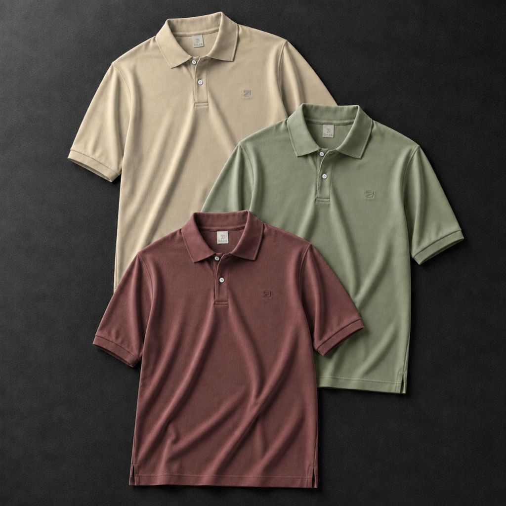 Kit 3 Camisa Polo Masculina Piquet Premium
