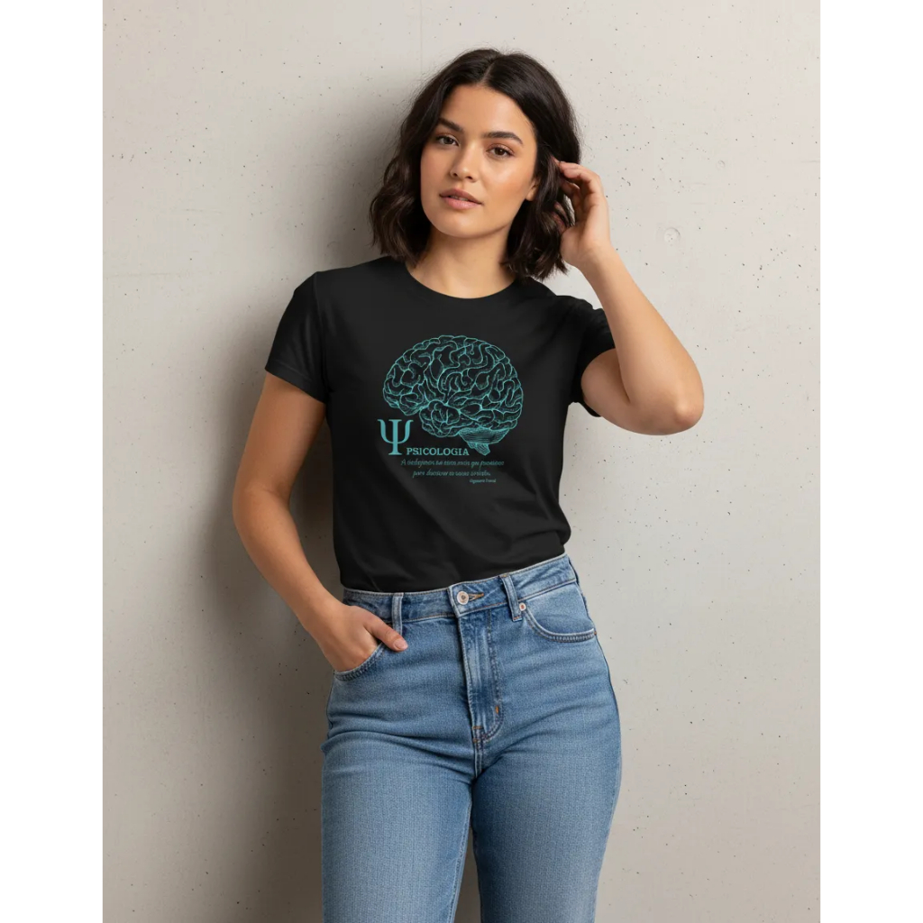 Camiseta Faculdade Curso de  Psicologia,feminina,baby look,promoção,faculdade,100% algodão