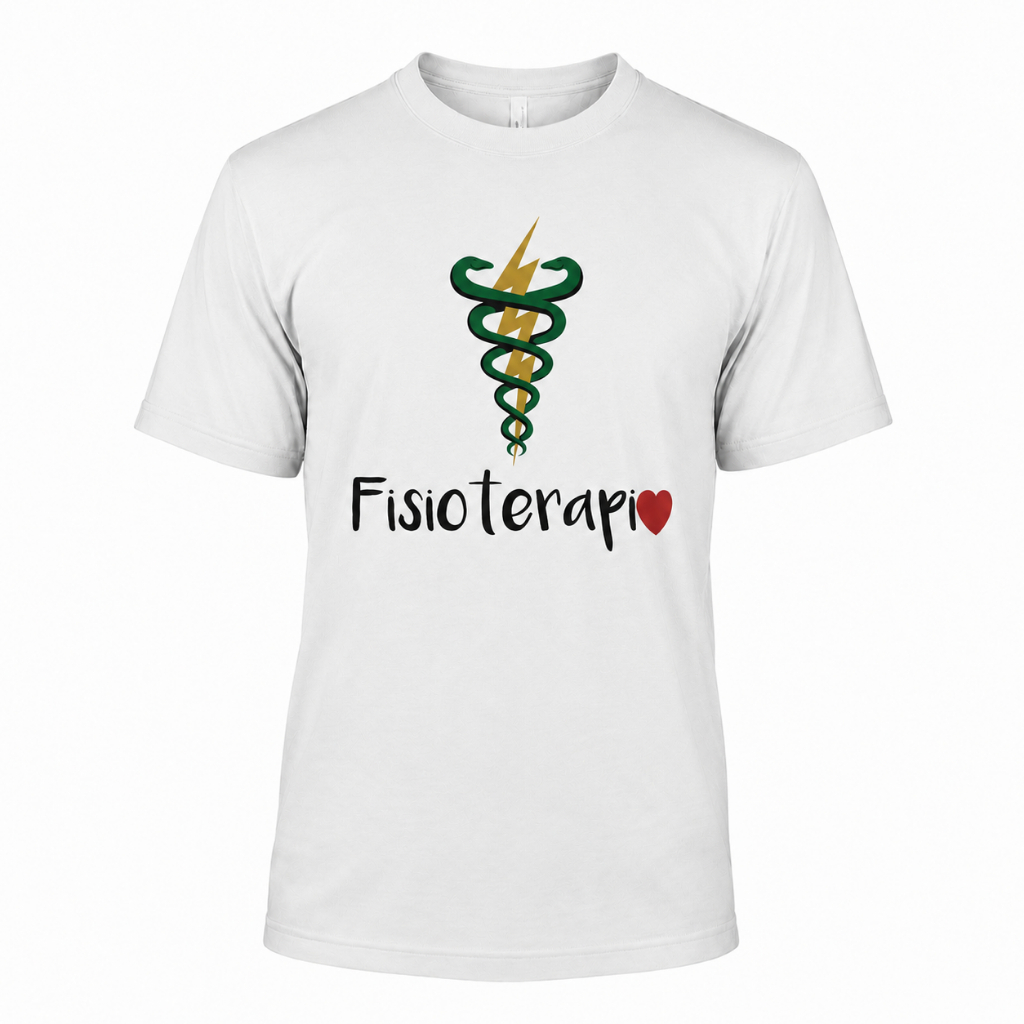 Camiseta Personalizada Fisioterapia Estampa Profissional Camiseta em Poliéster para Universitários