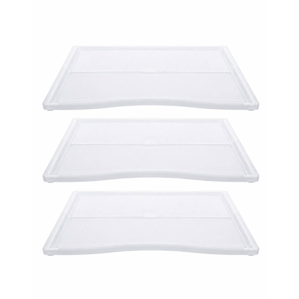 Prateleira Plástica Eletrolux Geladeira Refrigerador Kit Com 3