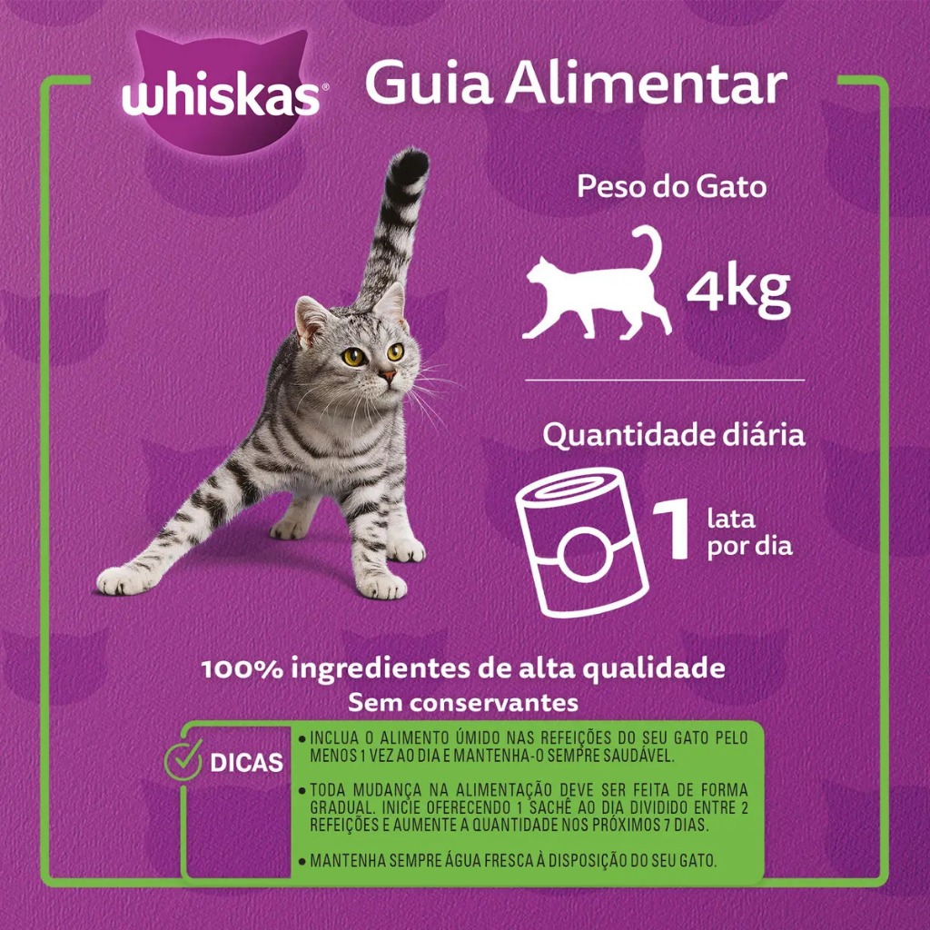 Ração para Gatos Whiskas Premium Atum Lata 290g · foto 2