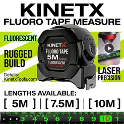 Fita Métrica Aço Inoxidável carbono De Alta Precisão 5M/7.5M/10M Trena Profissional Fluorescente Trava