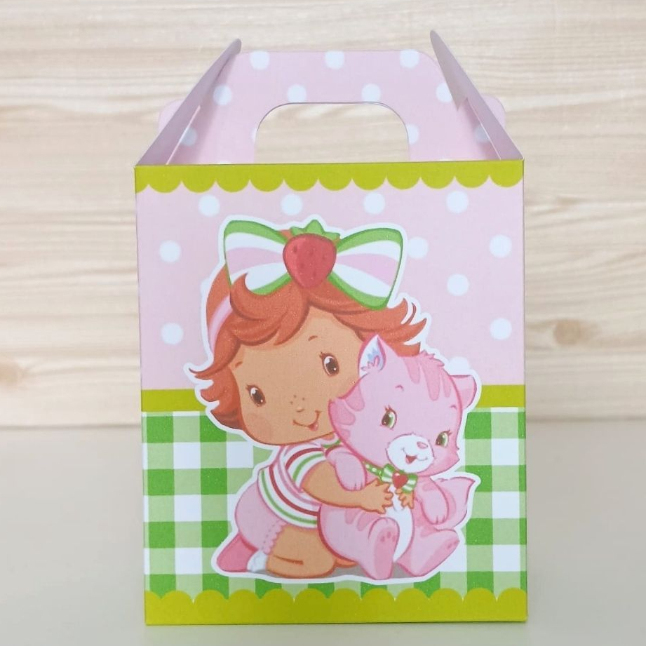 Caixa Maleta Moranguinho Baby Personalizada / Lembrancinha Festa Infantil / Aniversário