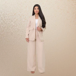 Conjunto Feminino Alfaiataria Blazer e Calça Pantalona Elegante para diferentes ocasiões