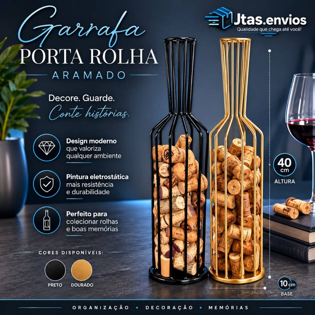 Garrafa Porta Rolha Decoração