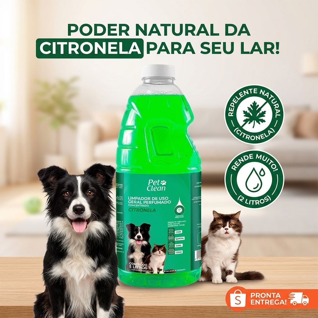 Neutralizador de Odor Limpador de Uso Geral Pet Shop - 2 L