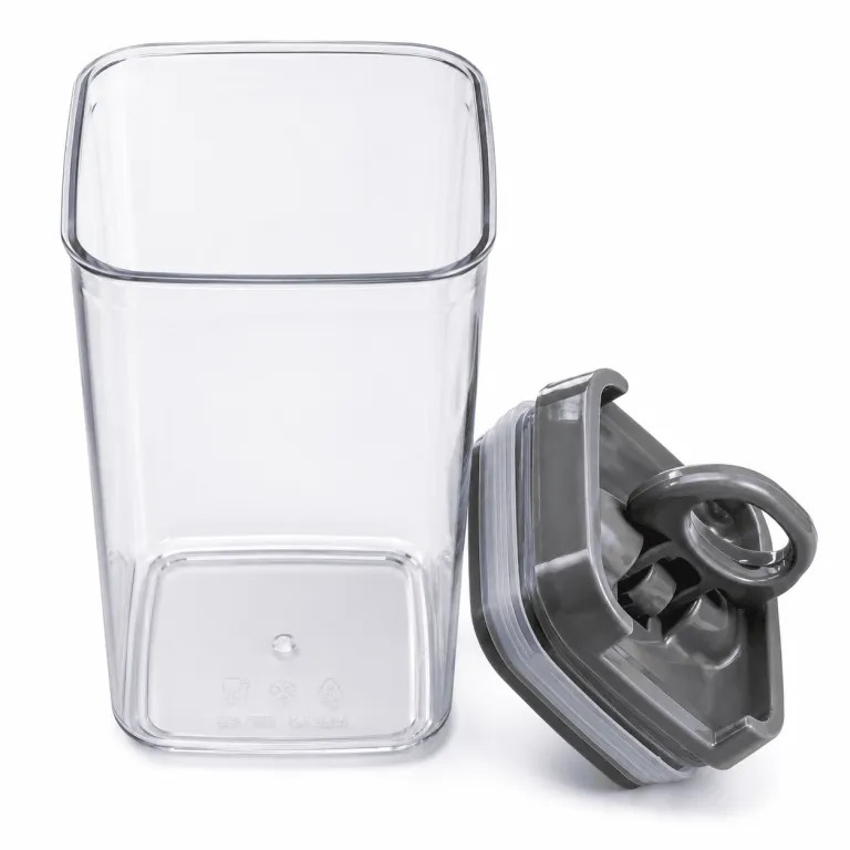 Kit 4 Potes Herméticos para Mantimentos Transparentes Tampa com Trava Alimentos Cozinha Organização
