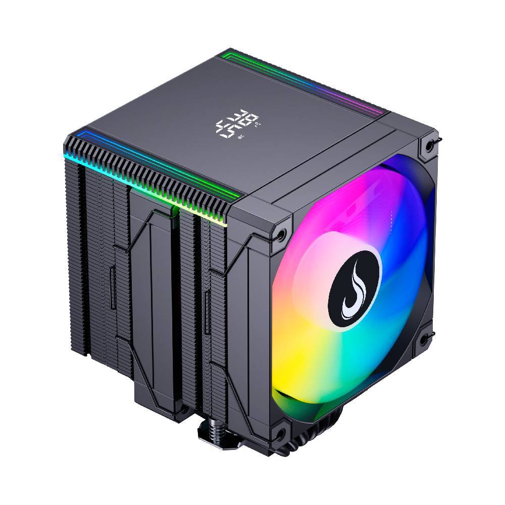 Cooler para Processador Rise Mode Temp 6 Pro Black ARGB AMD/Intel 120mm Preto RM-ACT6P-ARGB-B