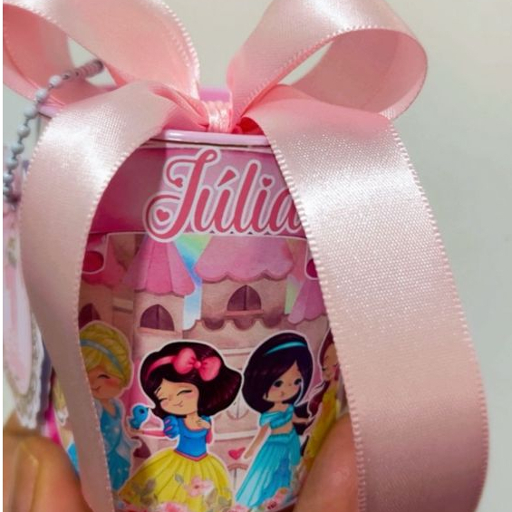 Tubolata 7 x 6 Princesas Lembrancinha Maternidade Festa Personalizado