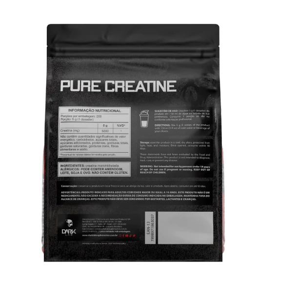 Creatina Monohidratada Pura Refil 1kg Dark Lab — foto 8