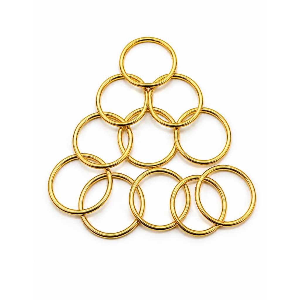 Idés Candomblé Dourado 4 cm (10 unidades) — imagem 2 de 2