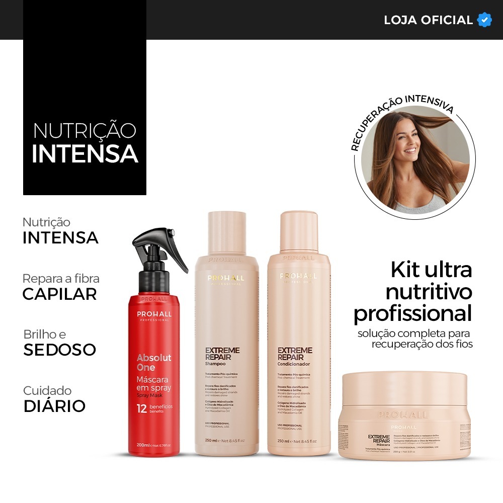 Kit Extreme Repair + Absolut One 12 Benefícios