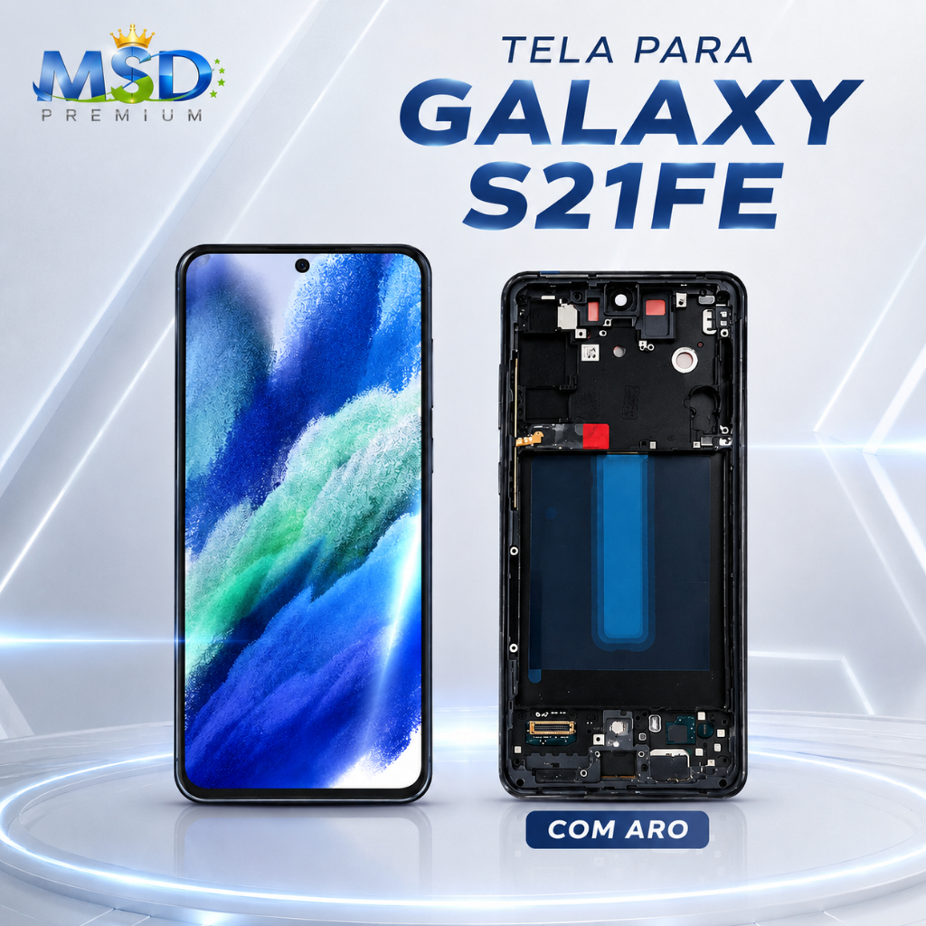 Tela Display Lcd para Sam Glx S21 Fe- Com Aro - TESTADA ANTES DO ENVIO