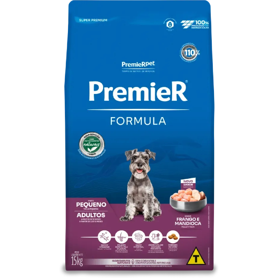 Ração Premier Cães Adultos Raças Pequenas 15kg