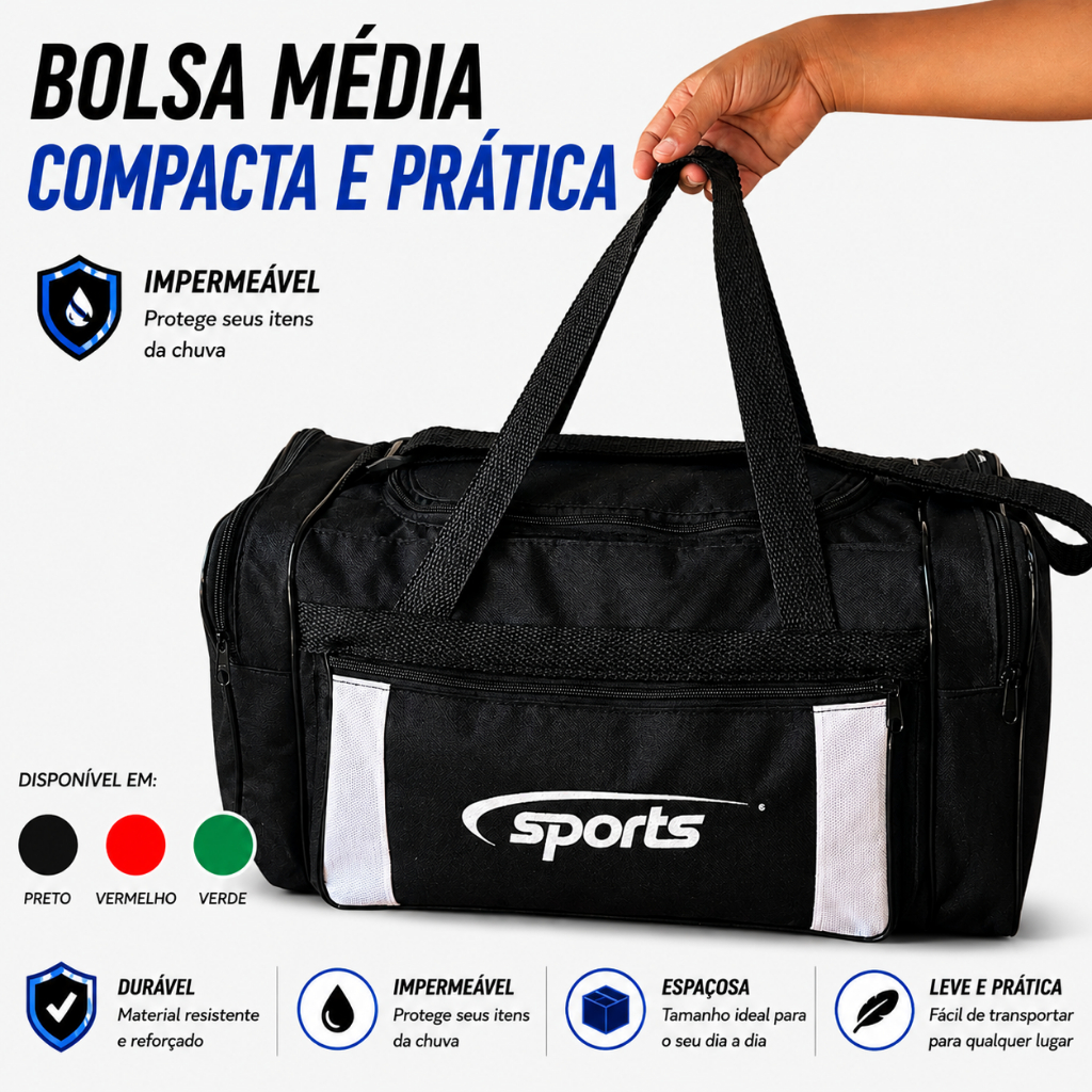 Bolsa De Viagem Transversal Impermeável