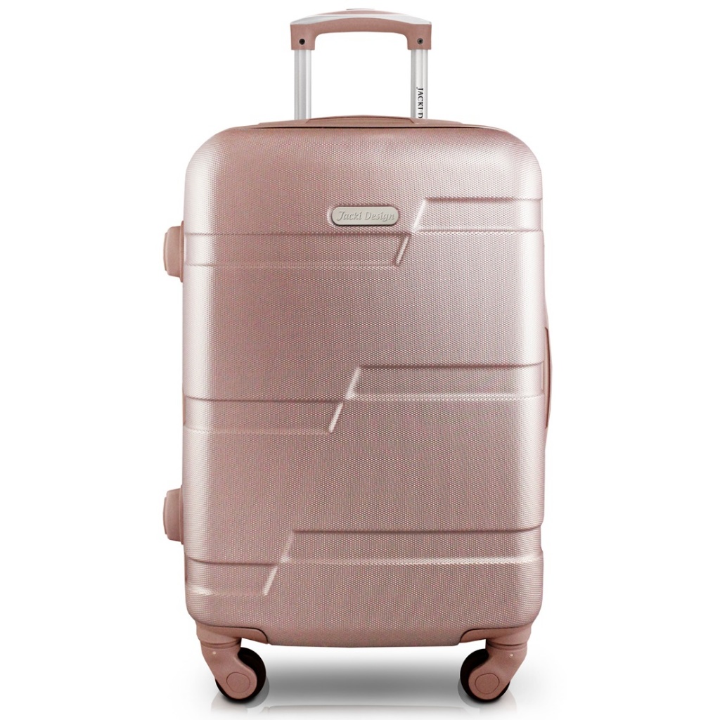 Mala de Viagem Bordo 10kg Rosa ABS Jacki Design 360° Leve Resistente