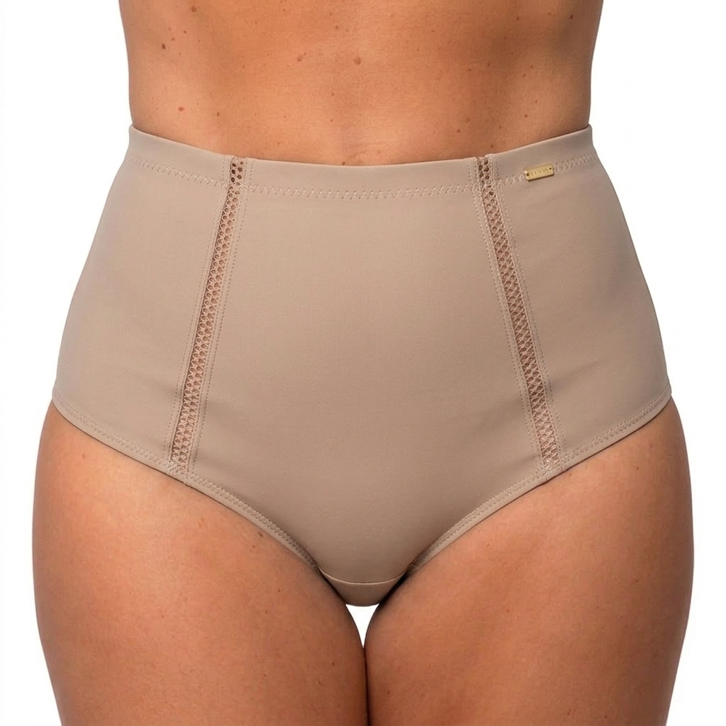 Calcinha Classic Cintura Alta Feminina Poliamida Conforto Diário Dilady · foto 2