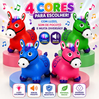 Cavalinho upa upa musical com LED