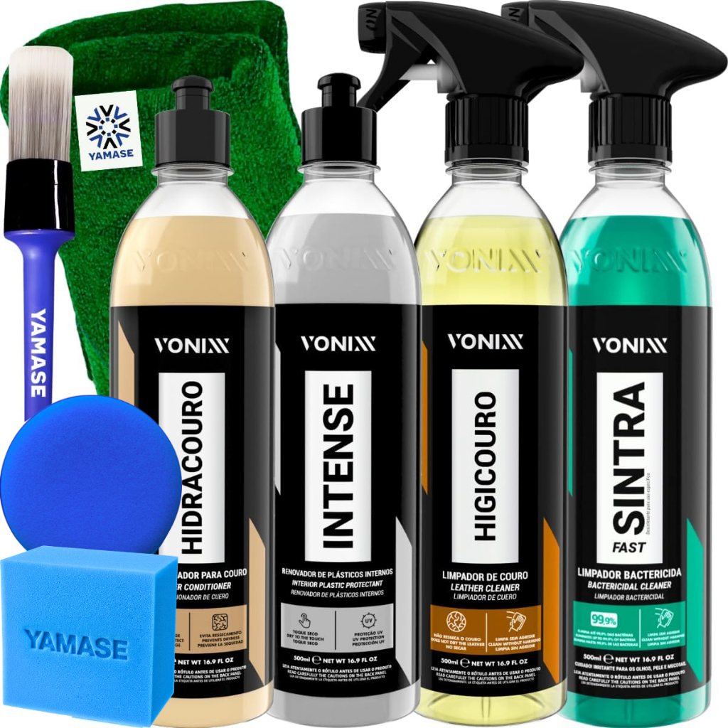 Kit Limpeza Interna Vonixx Sintra Fast Higicouro Hidracouro Intense + Acessórios
