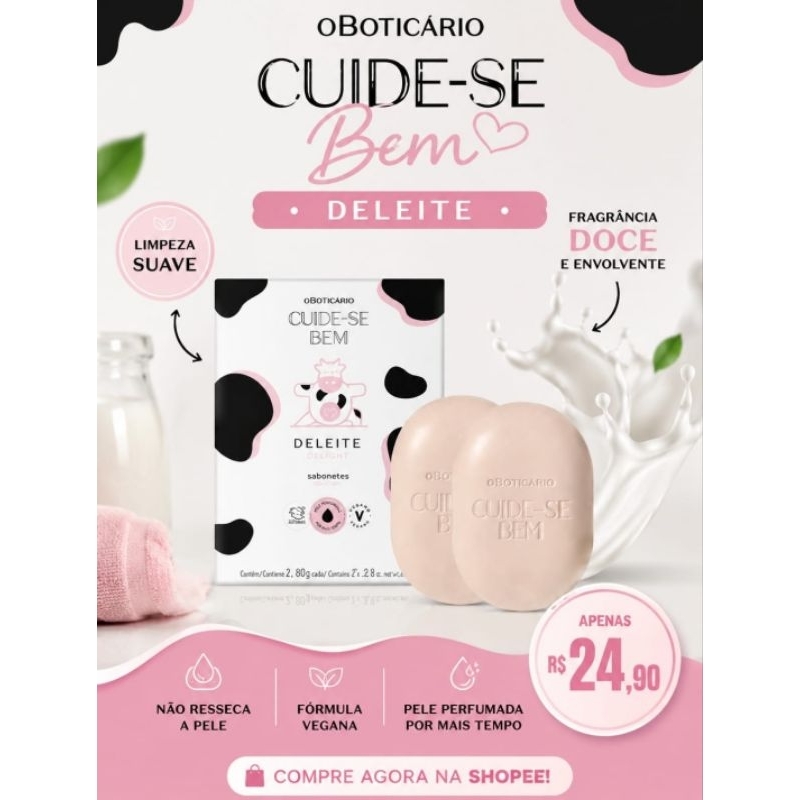 O Boticário Sabonete Cuide-se Bem Deleite