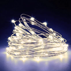 Cordão de Led Fio de Fada - Branco Quente - 5m - 1 unidade