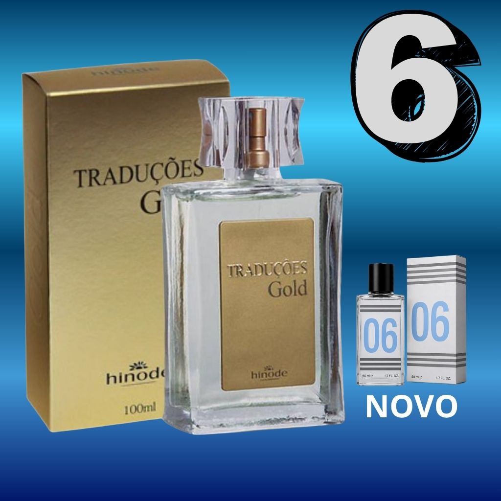 Perfume Masculino Gold Nº06 Referencia Traduções - 100ML/50ml - Le Male - Fougere Oriental Aroma Suave - Nova Embalagem