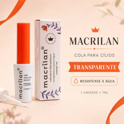 Cola Para Cílios Postiços Macrilan Transparente À Prova d’Água Maquiagem Profissional