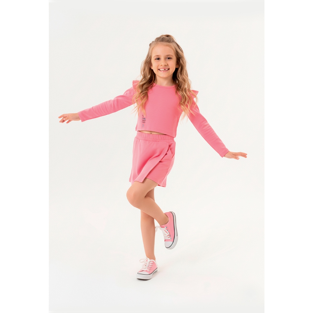 Conjunto Blusão e Short-Saia Guloseima