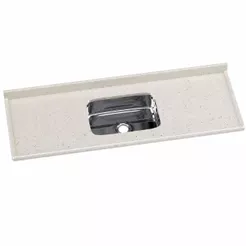 Tampo de Pia com Cuba Inox Rorato 150x55cm