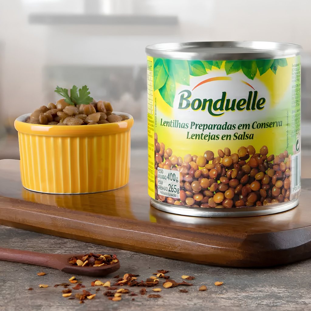 Lentilha Preparada Em Conserva Bonduelle 400g/265g — imagem 2 de 2