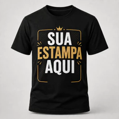 Camiseta Personalizada com Logo Foto Frase 100% Algodão Unissex Várias Cores DTF Envio Rápido