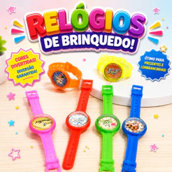 Kit 25 Relógio Brinquedo Infantil Kit Festa Lembrancinha