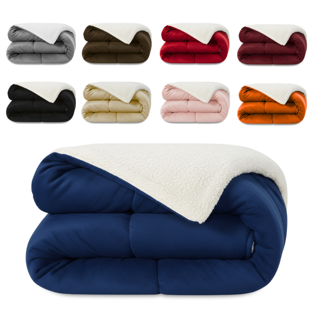 Edredom Coberdrom Cobertor Infantil, Solteiro, Casal E Queen Sherpa Dupla Face Macio Frio Premium