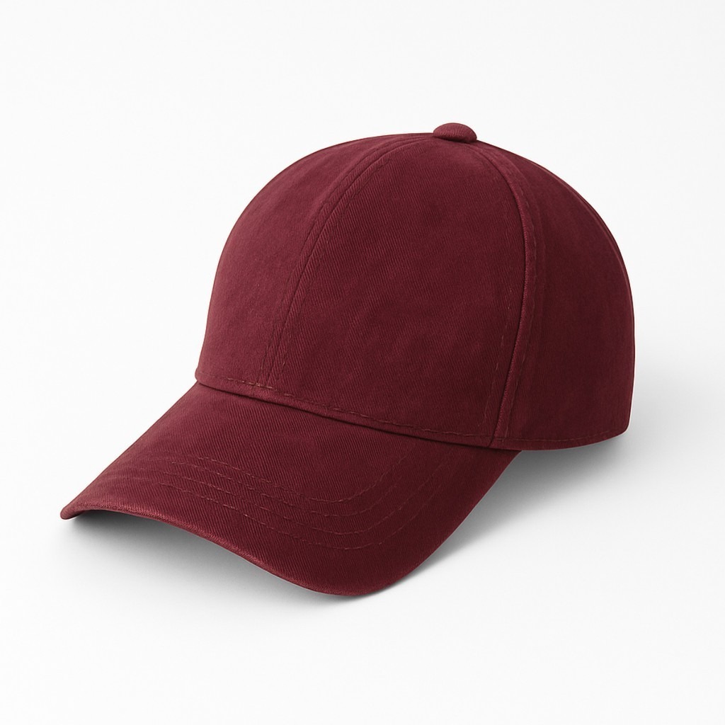 Boné Liso Cor Vinho Unissex Aba Curva Ajustável Casual Premium Masculino Feminino