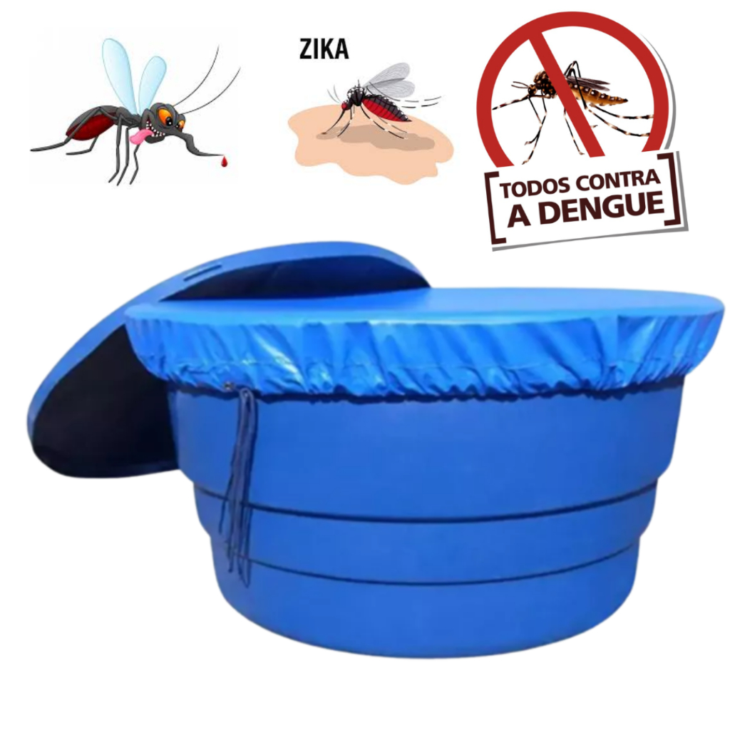 Capa Caixa D Agua Redonda 1000 Litros Contra Dengue Sujeira a mais segura do mercado